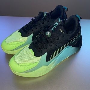 Men’s Puma Miraculous x RS-X Sneakers New size 11 Black/Blue/Green